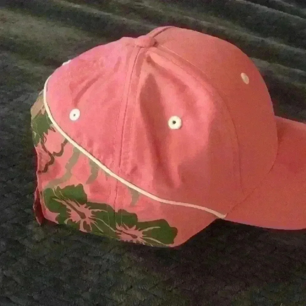 Hypgear Pink Floral Tropical Baseball Cap Adjustable Strap‎ Cotton Polyester